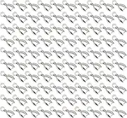 SING F LTD 100pcs Pendant Clasp Pinch Pendant Bail Connector Pinch Clasp Copper 16mmx6.8mm for Necklace DIY Jewelry Craft Making Handmade Beading Fittings Accessories