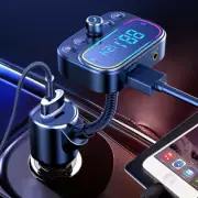 Wireless Car FM Transmitter Bluetooth 5.0 MP3 USB Player Radio Kit AUX Handsfree