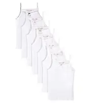 [Bonpoint] Bonpoint Set of 7 cotton jersey tank tops I white