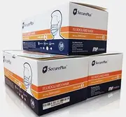 SECURE PLUS Fuildguard Face Mask w/Earloop - ASTM Level 2 Face Mask,Made in Australia,Blue