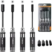 Hex Nut Driver Set Hexagonal Head Nut Wrench 4.0/5.5/7.0/8.0mm Repair Tool Kit Socket Screwdrivers for RC Quadcopter Helicopter FPV Drone Car Airplane