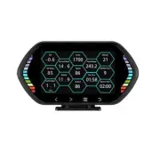 HD Instrument HUD GPS Car Head Up Display Windshield Speedometer Security Alarm (for: BMW)