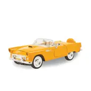 Motormax Licensed 1:24 Scale Ford Thunderbird Convertible 1956 Diecast Model Car Yellow