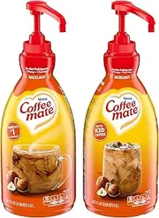 Nestle Coffee mate Coffee Creamer,Hazelnut, Concentrated Liquid Pump Bottle, Non Dairy, No Refrigeration, 50.7 Fl. Oz (Pack of 2)