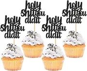 24 Pack 2025 Graduation Cupcake Toppers So Proud Of You Way to Go Class Of 2024 Cupcake Picks Congrate Grad for 2025 Graduation Theme Birthday Party Supplies way to go (holy shit)