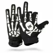 HK Army Bone Gloves - Black / White - Small - Paintball