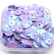3000 Purple AB 8mm CUP round loose sequins Paillettes sewing Wedding craft