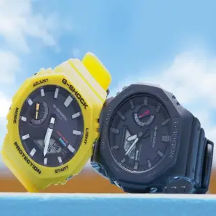 【CASIO 卡西歐】CASIO 卡西歐 G-SHOCK 八角形碳纖維核心防護 太陽能手錶(GA-B2100C-9A)