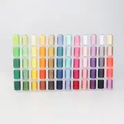 [RHAPSODY] 60 Basic Colors Polyester Embroidery Machine Thread Kit 500M (550Y) Each Spool 40 WT Weight for Brother Babylock Janome Singer Pfaff Husqvarna Bernina Embroidery and Sewing Machines