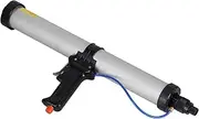 Pneumatic Air Caulking Gun, 0~123psi Pneumatic Caulking Gun with 6 Nozzles Aluminum Alloy Applicator Industrial Tools for Ships Containers 600ml