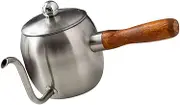 Cabilock Mini Tea Pot Handheld Drip Coffee Kettle in Stainless Steel Long Spout Pot for Kettle for Homebrewing Kitchen Tool