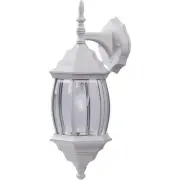 Home Impressions White Incandescent Type A or B Outdoor Wall Light Fixture