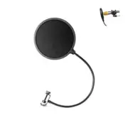 Studio Recording Microphone Mic Wind Screen Filter Mask Shield Double Layers