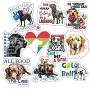 Labrador Stickers, Ten Vinyl Stickers Supporting Labrador, Great Labrador Gift,