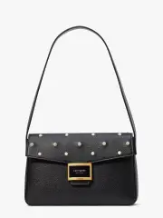 Katy Pearl Embellished Medium Shoulder Bag