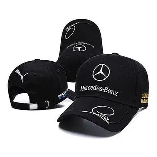 【】benz 賓士 BMW 賓士法拉利車隊棒球帽 鴨舌帽 男女賽車帽子 四季戶外高爾夫球帽