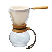 在飛比找有設計U design優惠-HARIO｜濾布橄欖木手沖咖啡壺 1~2杯量 DPW-1-O