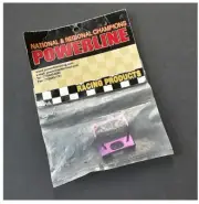 Vintage RC Car Powerline Racing Purple Alloy Front Cover HOP-UP HPI Micro RS4