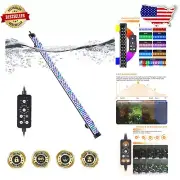24W Waterproof Fish Tank Light with Automatic 24/7 Mode & Adjustable Brightness