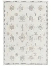 [Miss Amara] Pebblebrook Traditional Rug in Cream and Pink