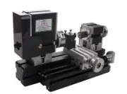 Mini Metal Lathe High Power Soft Metalworking Woodworking DIY Model Making Tools