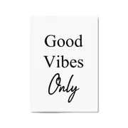 "Good Vibes" Fashion Quote Bedroom Wall Art