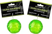 DuraSqueak Dog Ball Toy, Interactive, Floats, Squeaks, Dog Balls for Fetching, Alternative to Traditional Tennis Balls - for All Breeds