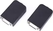 Baxnore 2 Pcs DB15-M1-01 Female Serial Connector, Nut Type Terminal Board Adapter with Black Casing, 3.81 mm Spacing Copper Contacts, Electronics Tool