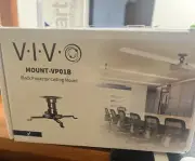 V I V Mount-VP01b Black Projector Ceiling Mount
