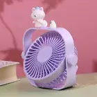 Cooling Fan Portable Usb Rechargeable Cartoon Desktop Mini Electric Fan Gift