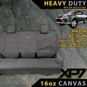 Mazda BT-50 UN XP7 Heavy Duty Canvas 100% Rear Bench Seat Covers (Made to Order)