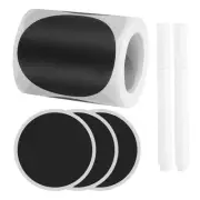 Chalkboard Label, 120Pcs Blackboard Sticker 2 Chalk Pen Pantry Label(Round)