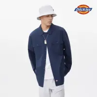 在飛比找momo購物網優惠-【Dickies】男款深海軍藍純棉仿舊酵素洗工裝長袖襯衫｜D