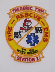 Frederic Township Michigan Fire Department Patch