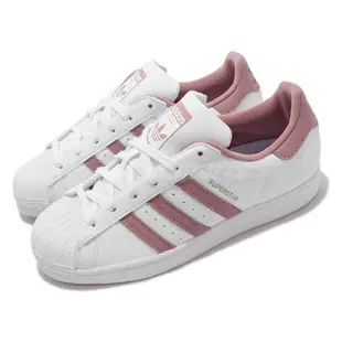 adidas 休閒鞋 Superstar W 白 粉紅 乾燥玫瑰 小白鞋 貝殼頭 女鞋 愛迪達 【ACS】 GY5987