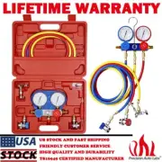 Professional HVAC AC Air Conditioner Diagnostic Manifold Gauge Set Charging Tool