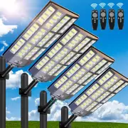 LED Motion Sensor Solar street Light,9900000LM Outdoor Dusk to Dawn Super Bright