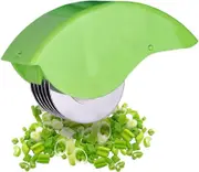 Herb Roller Mincer, Manual Hand Scallion Chive Mint Cutter with 6 Stainless Steel Blade Kitchen vegetable chop