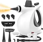 Steam Cleaner with 9 Parts Accessories, 1050W Handheld Steam Cleaner for Home Use, Steam Cleaner for Cleaning Floor, Upholstery Furniture, Joints, Car Seats and Curtains