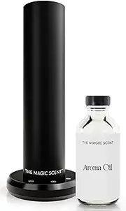 [THE MAGIC SCENT] LUX Bluetooth Diffuser Home & Office - Sleek, Smart, & Ultra-Quiet Bluetooth Diffusers for Essential Oils - Waterless Cold-Air Programmable Professional Diffusers for Essential Oils