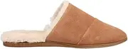 [TOMS] Womens Jade Metallic Suede Mules Flats Casual - Black, Brown, 8