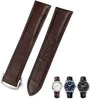 [KLVN] Cowhide 20mm 21mm 22mm 19mm Alligator Leather Watchband For Omega De Ville Seamaster Specialities Custom Watch Strap