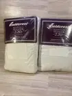 Fieldcrest Egyptian Splendor Queen White Flat & Fitted Sheet Set 100% Cotton