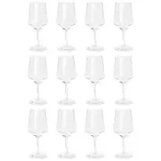 Argon Tableware Reusable Plastic Wine Glasses - 500ml - Pack of 12