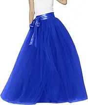 [Generic] Plus Size Skirts for Women 4x-5x Women's High Waist Large Skirt Elastic Belt Mesh Skirt Party Tutu Puffy Skirt Womens Skirts Below The Knee Length Tee Shirt Material