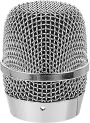 Vaguelly Bbs666ktv Mic Metal Grille Replacement Head Cover Steel Mesh Mic Part