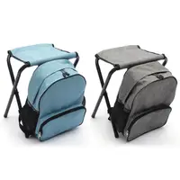 在飛比找Yahoo奇摩購物中心優惠-DOLEE 保溫保冰折疊椅後背包(椅子可拆卸)