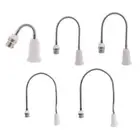 E27 To B22 Light Bulb Socket Adapter Converter White Lamp Holder Extender