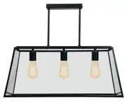 Glass Cage Retro 3 Light Pendant Light