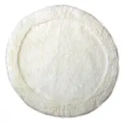 Cotton Round Bath Mat Cream
